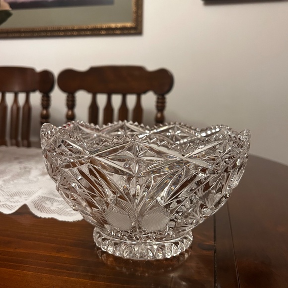 Sawtooth pinwheel crystal bowl - Picture 4 of 6